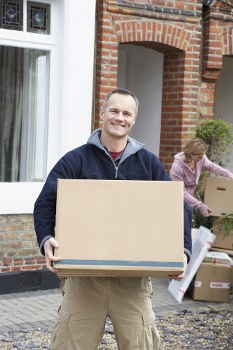 Man and van removals vehicle ready for a local move in Brent