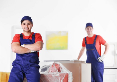 Staff trained to lift and handle items safely during a move
