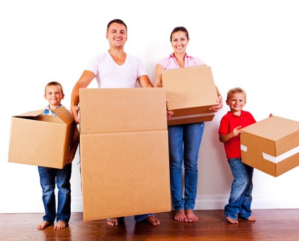 Removal van used for domestic or office transport in Brent