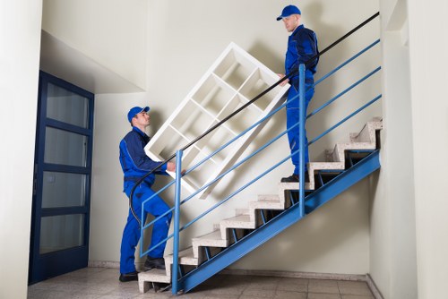 Office removals team planning a business move in Brent