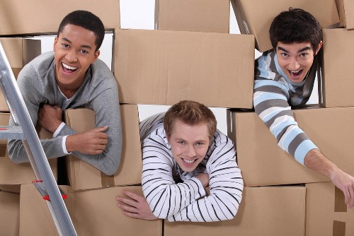 Removal team preparing a Brent home move