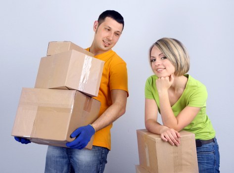 Packed moving van ready for a Brent house relocation