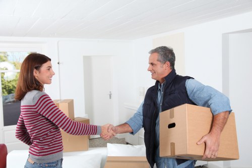 Local business movers handling office access and loading in Brent