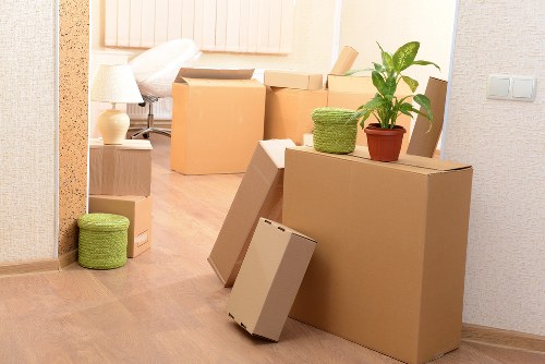Residential flat move with a moving van in Brent area