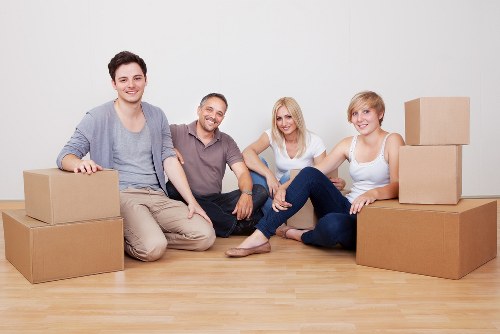 Van loading for a flat or house move in Brent